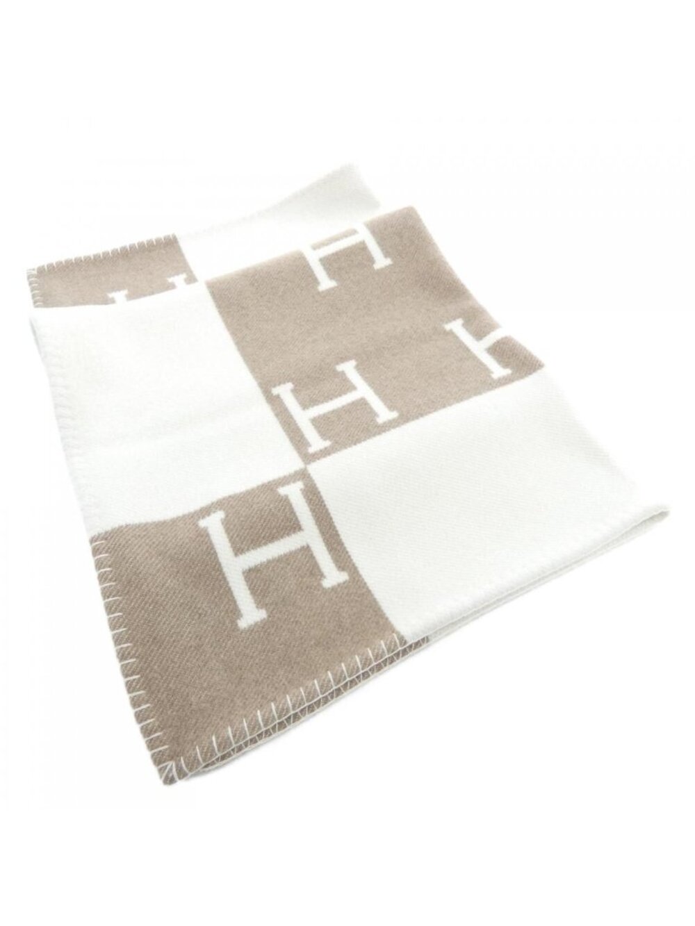 Hermes Avalon Blanket Throws & Blankets White